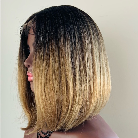 Very Pretty Ombre Golden Premium Fiber 4x4 Lace Front Wig - Picture 7 of 8